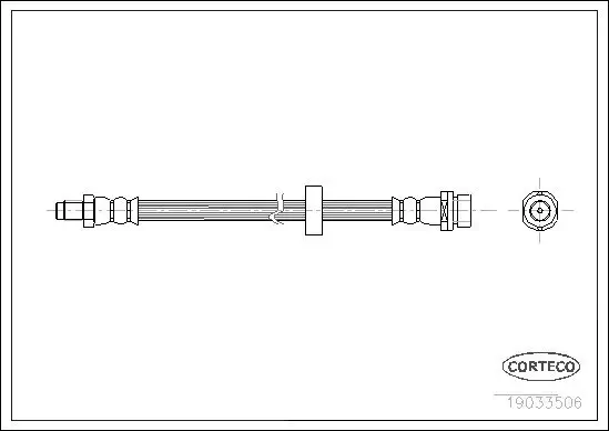 Bremsschlauch CORTECO 19033506