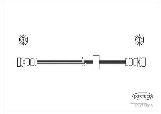 Bremsschlauch Hinterachse CORTECO 19033508