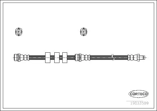 Bremsschlauch Vorderachse CORTECO 19033509