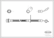 Bremsschlauch Vorderachse CORTECO 19033532