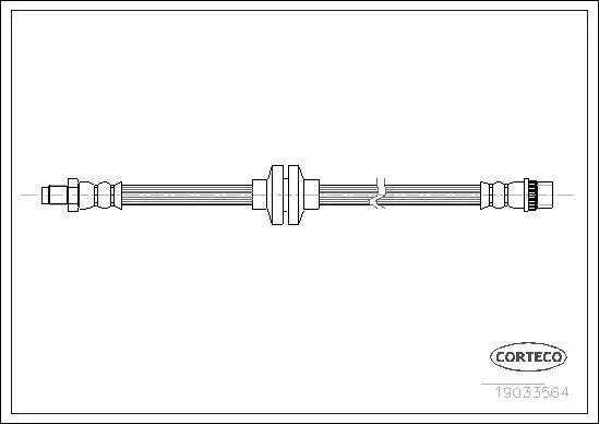 Bremsschlauch Vorderachse CORTECO 19033564