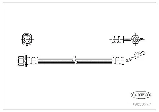 Bremsschlauch CORTECO 19033577