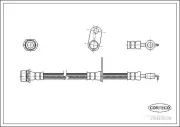 Bremsschlauch Vorderachse rechts CORTECO 19033578