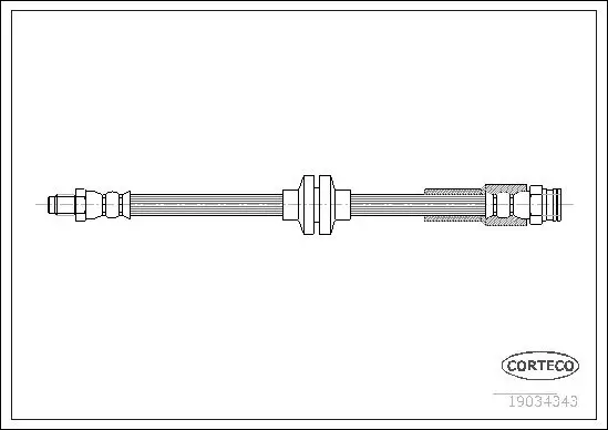 Bremsschlauch Vorderachse CORTECO 19034343