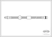 Bremsschlauch Vorderachse CORTECO 19034346