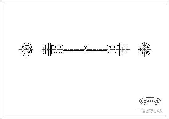 Bremsschlauch CORTECO 19035043 Bild Bremsschlauch CORTECO 19035043