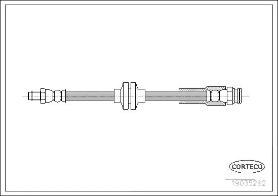 Bremsschlauch Hinterachse CORTECO 19035282