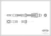 Bremsschlauch Vorderachse CORTECO 19035304