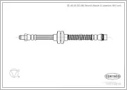 Bremsschlauch CORTECO 19035818