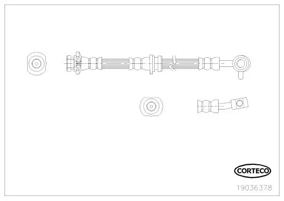 Bremsschlauch CORTECO 19036378