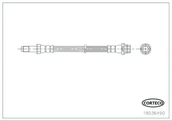 Bremsschlauch Hinterachse CORTECO 19036490 Bild Bremsschlauch Hinterachse CORTECO 19036490