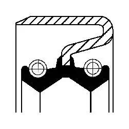 Wellendichtring, Radnabe Vorderachse CORTECO 49372944