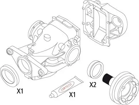 Dichtungssatz, Differential CORTECO 19535823 Bild Dichtungssatz, Differential CORTECO 19535823