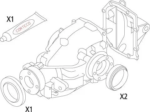 Dichtungssatz, Differential CORTECO 19535823 Bild Dichtungssatz, Differential CORTECO 19535823