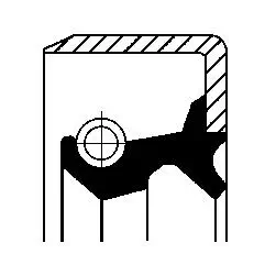 Wellendichtring, Differential Hinterachse CORTECO 19035167B