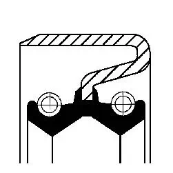 Wellendichtring, Verteilergetriebe Eingang CORTECO 19033938B Bild Wellendichtring, Verteilergetriebe Eingang CORTECO 19033938B