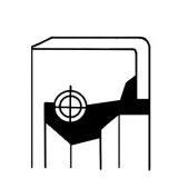 Wellendichtring, Differential Antriebsachse CORTECO 19035144B