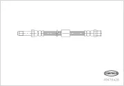 Bremsschlauch Hinterachse links rechts CORTECO 49478428