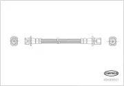 Bremsschlauch Hinterachse links rechts innen CORTECO 49486601