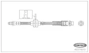 Bremsschlauch Hinterachse CORTECO 49371610