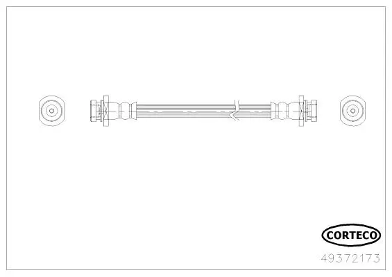 Bremsschlauch Hinterachse CORTECO 49372173