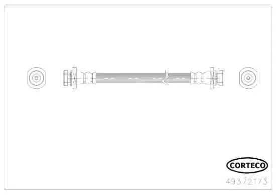 Bremsschlauch Hinterachse CORTECO 49372173 Bild Bremsschlauch Hinterachse CORTECO 49372173