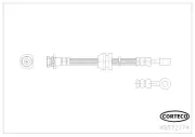 Bremsschlauch Vorderachse CORTECO 49372174