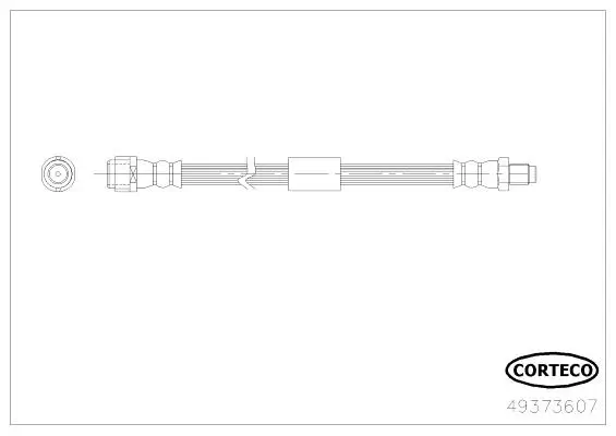 Bremsschlauch Hinterachse CORTECO 49373607