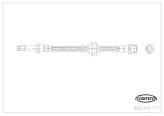 Bremsschlauch Vorderachse CORTECO 49374177