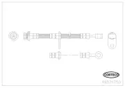 Bremsschlauch Vorderachse links CORTECO 49374750