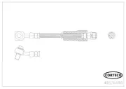 Bremsschlauch Hinterachse CORTECO 49376486