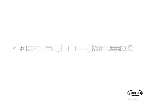 Bremsschlauch Vorderachse CORTECO 49376561