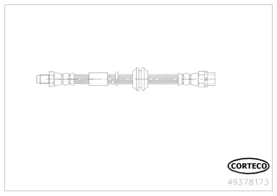 Bremsschlauch Hinterachse CORTECO 49378173 Bild Bremsschlauch Hinterachse CORTECO 49378173