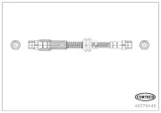 Bremsschlauch Hinterachse CORTECO 49378448