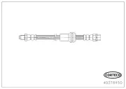 Bremsschlauch Hinterachse CORTECO 49378450