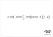 Bremsschlauch Vorderachse CORTECO 49378456