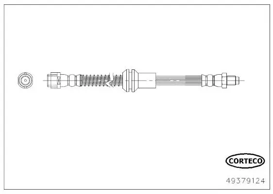 Bremsschlauch Vorderachse CORTECO 49379124