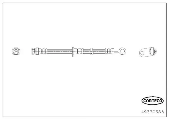 Bremsschlauch Vorderachse CORTECO 49379385