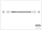 Bremsschlauch Hinterachse Hinterachse links Hinterachse rechts CORTECO 49384124
