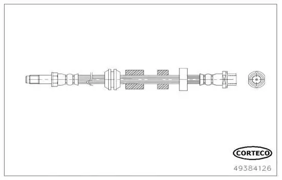 Bremsschlauch Vorderachse CORTECO 49384126