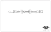 Bremsschlauch Hinterachse links Hinterachse rechts CORTECO 49384162