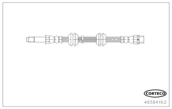 Bremsschlauch Hinterachse links Hinterachse rechts CORTECO 49384162 Bild Bremsschlauch Hinterachse links Hinterachse rechts CORTECO 49384162