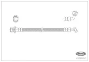 Bremsschlauch Hinterachse außen rechts CORTECO 49392992