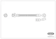 Bremsschlauch Hinterachse links CORTECO 49394022