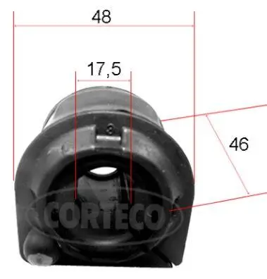 Lagerung, Stabilisator Vorderachse CORTECO 49371888 Bild Lagerung, Stabilisator Vorderachse CORTECO 49371888