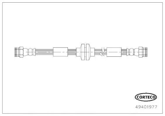 Bremsschlauch Vorderachse CORTECO 49401977