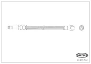 Bremsschlauch Hinterachse Vorderachse CORTECO 49416152