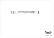 Bremsschlauch Hinterachse Hinterachse links Hinterachse rechts innen CORTECO 49417308