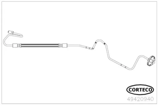 Bremsschlauch Hinterachse außen rechts CORTECO 49420940 Bild Bremsschlauch Hinterachse außen rechts CORTECO 49420940