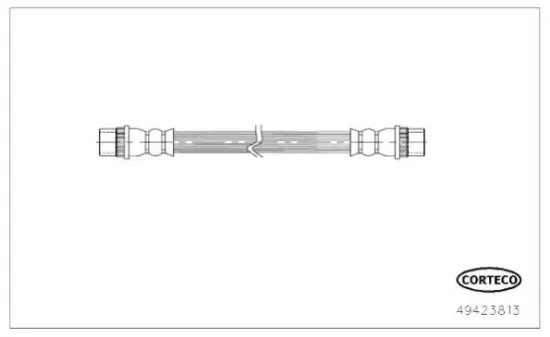 Bremsschlauch Hinterachse Hinterachse links Hinterachse rechts CORTECO 49423813 Bild Bremsschlauch Hinterachse Hinterachse links Hinterachse rechts CORTECO 49423813